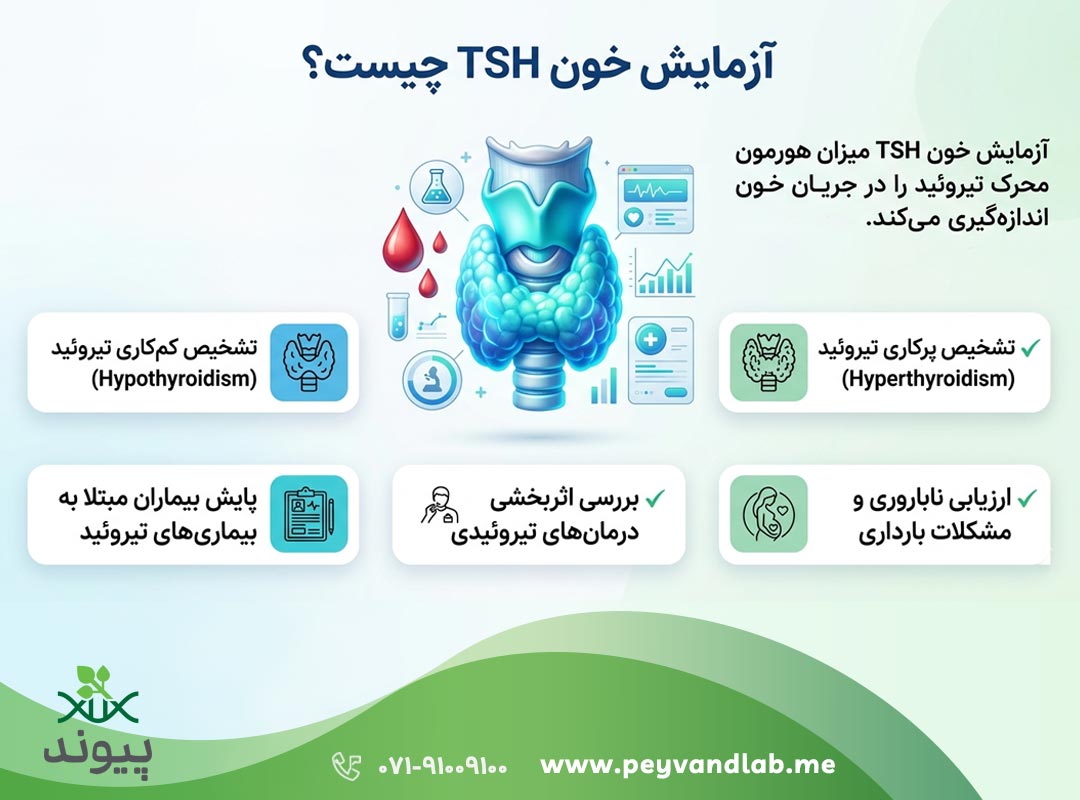 آزمایش TSH در شیراز |تفسیر نتیجه و رنج نرمال تیروئید
