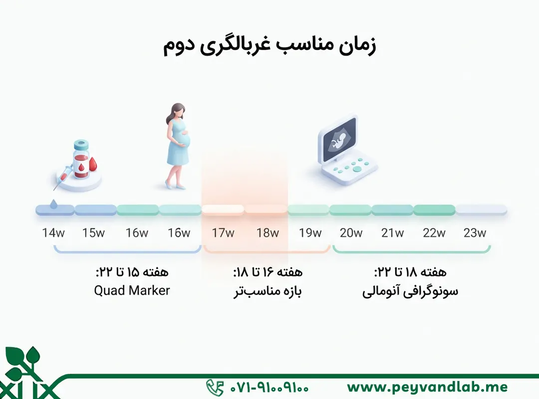 بهترین زمان برای انجام غربالگری دوم